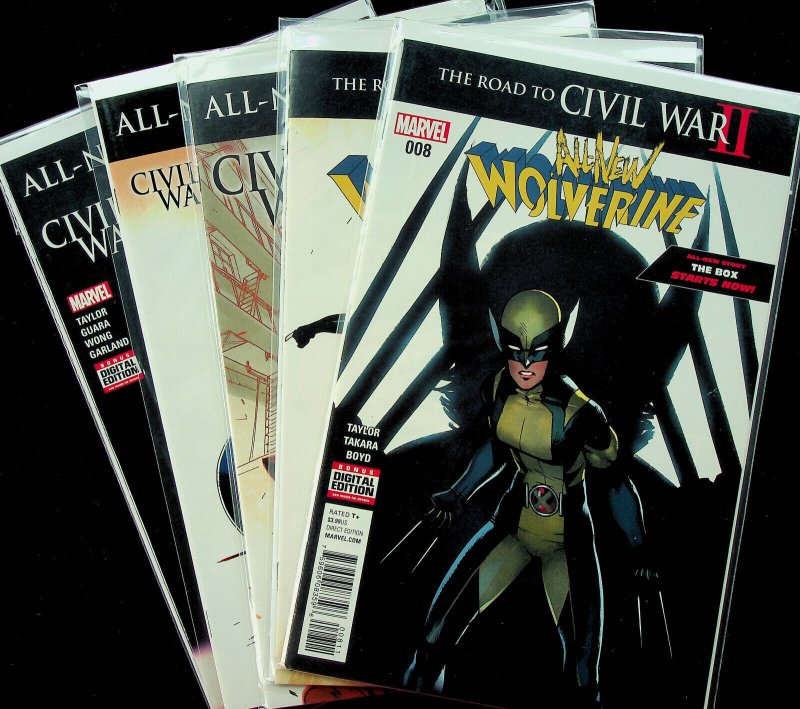 All-New Wolverine #8-12 (May-Sep 2016, Marvel) - 5 comics - Near Mint