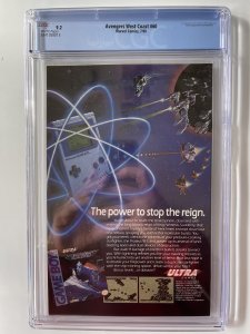 AVENGERS WEST COAST #60 - CGC 9.2 -  Scarlet Witch Magneto