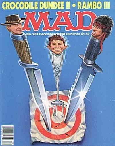 Mad #283 FN ; E.C | December 1983 Crocodile Dundee Rambo magazine
