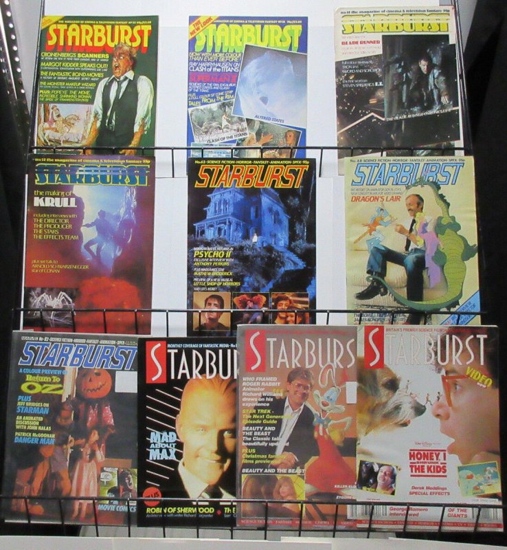 Starburst Lot of 10Diff from #33-139 Cinema + TV Fantasy Magazine by Marvel UK! 