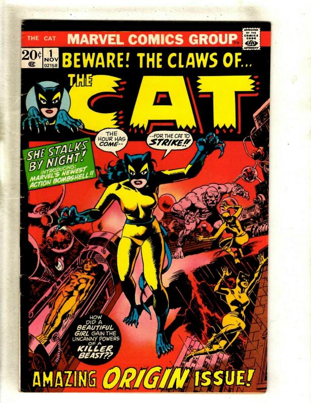 The Cat # 1 FN Marvel Comic Book Feat Tigra Defenders Iron Man Thor Avengers RS1