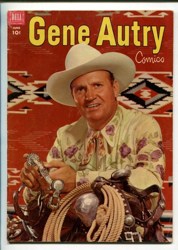 GENE AUTRY #64-1952-DELL-WESTERN-PHOTO COVERS-MOVIE-TV-vg 