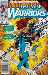 The New Warriors #27 Newsstand Cover Marvel Comics