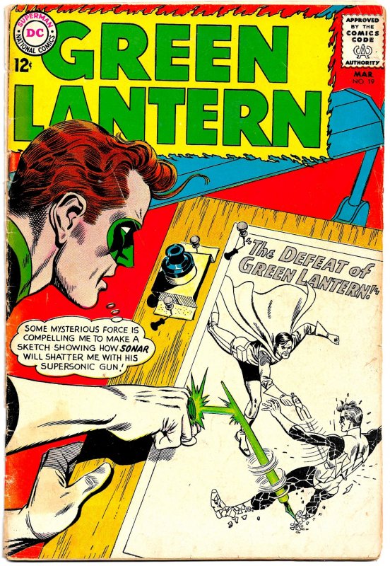 GREEN LANTERN #19 (Mar1963) 3.5VG- • 36 pgs of great GIL KANE art, and SONAR!