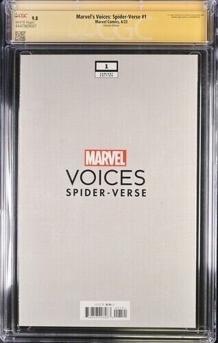 Marvel's Voice : Spider verse (2023) # 1 (CGC 9.8 SS) Signed John Giang *Variant