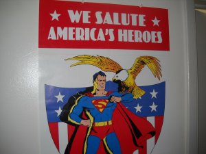 2001 WE SALUTE AMERICA'S HEROES POSTER VF/NM