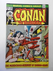 Conan the Barbarian #25 (1973) VG- Condition moisture stain