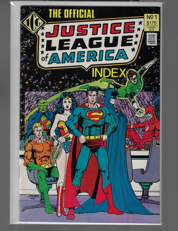 Illustrated Index Justice League of America #1-8 (Eclipse, 1986) NM