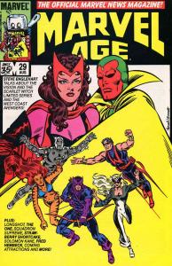 Marvel Age #29 FN ; Marvel | Vision - Scarlet Witch