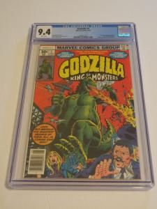 Godzilla #1, CGC 9.4; Nick Fury & Dum Dum Dugan appear! .30 cent variant!!