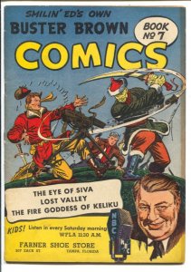 Buster Brown #7 1947-Brown Shoe Co.-Mongol attacks machine gun-Smilin' Ed-Hob...