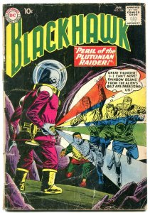 BLACKHAWK #156 1961-DC COMICS-PLUTONIAN RAIDER SCI FI G-