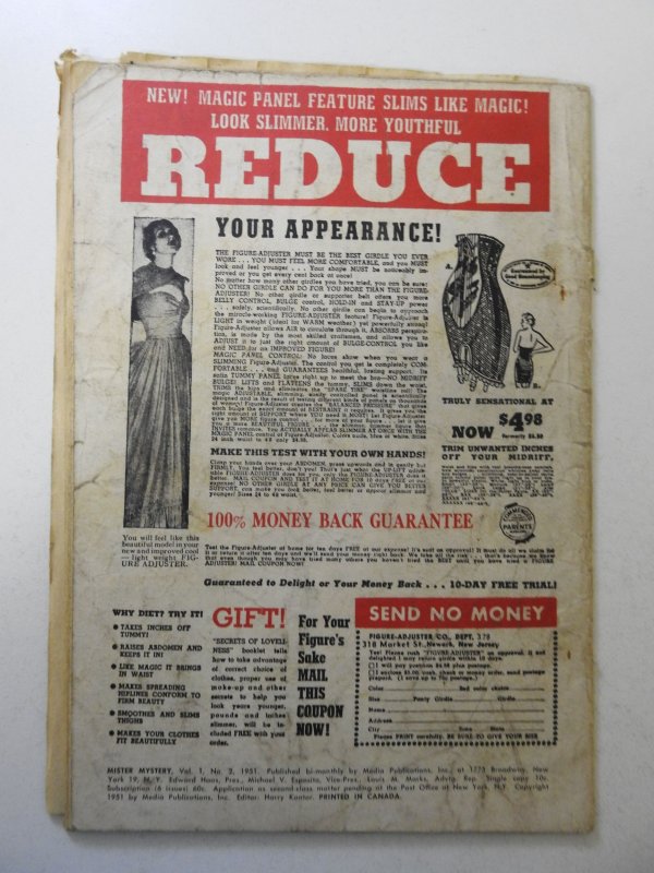 Mister Mystery #2 (1951) GD Condition see description