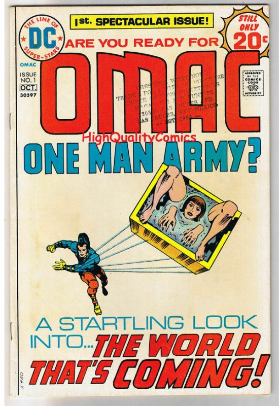 OMAC #1, FN, Jack Kirby, One Man Army Corp, 1974,   (c), more JK in store