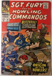 Sgt. Fury #34 (3.5, 1966) Origin of The Howling Commandos