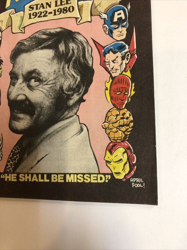 Comic Reader (1980) # 179 (VF) Street Enterprises Stan Lee April Fools Cover