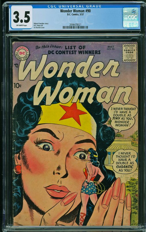 Wonder Woman #90 (DC, 1957) CGC 3.5