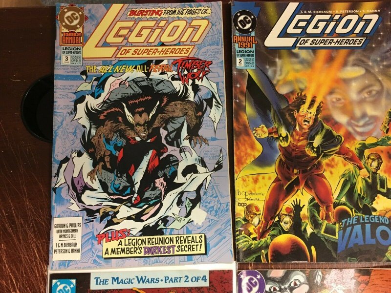 Lot of 6 Legion of Super-Heroes DC Comic Books # 58 60 61 ANNUAL # 1 2 3 YY13