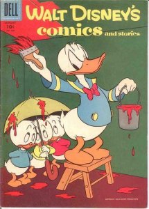 WALT DISNEYS COMICS & STORIES 196 F+  Jan. 1957 COMICS BOOK