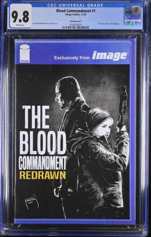 Blood Commandment #1 CGC 9.8 The Last of Us Video Game Homage Cover Image 2023
