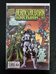 Heroes Reborn The  Return Full Set #1B,2A,3B,4B MARVEL 1997 1A-2B NEWSSTAND
