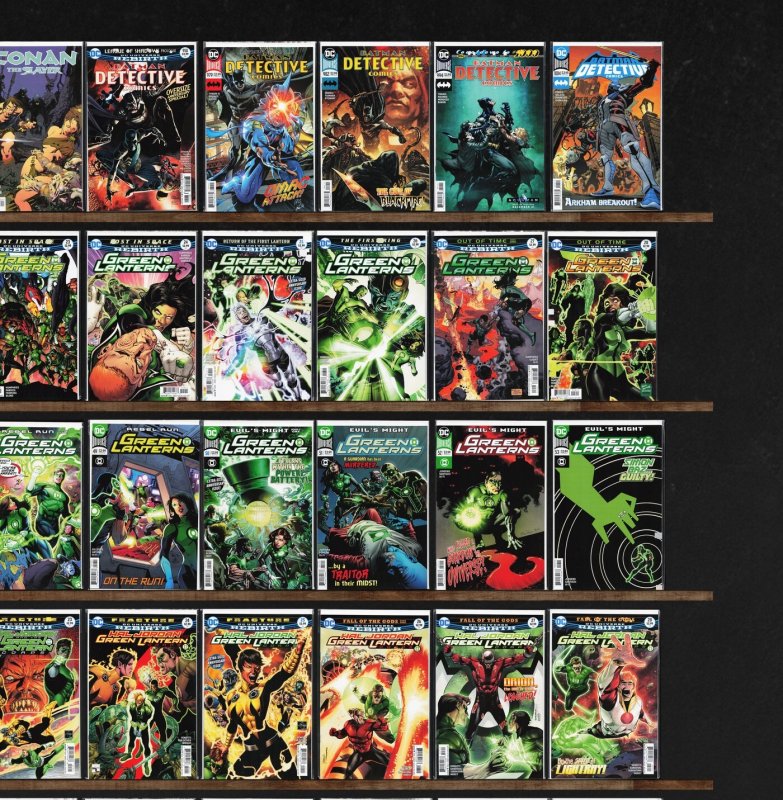 Huge Lot 150+ Comics with Green Lanterns, Batman, Detective Comics & More!