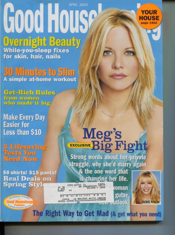 Good Housekeeping-Meg Ryan-People-Fashion-Beauty-April-2003