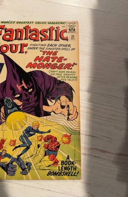 Fantastic Four #21 (1963)The Hate Monger W Sgt Fury