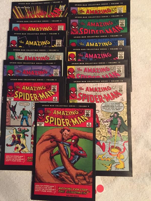 SPIDERMAN COLLECTABLE SERIES VOLUMES #'s 1-16 2006   SOME DOUBLES 