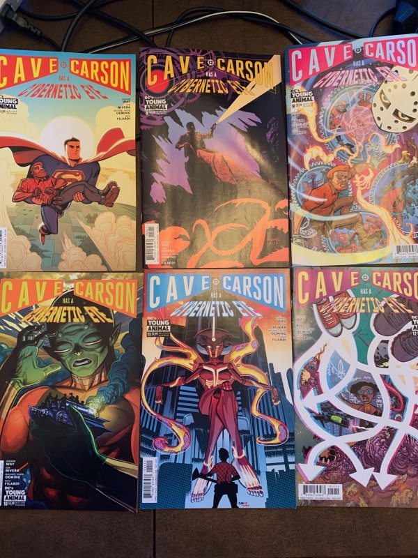 Cave Carson Has a Cybernetic Eye Set 1-12 9.0 (our highest grade)  Young Animal!