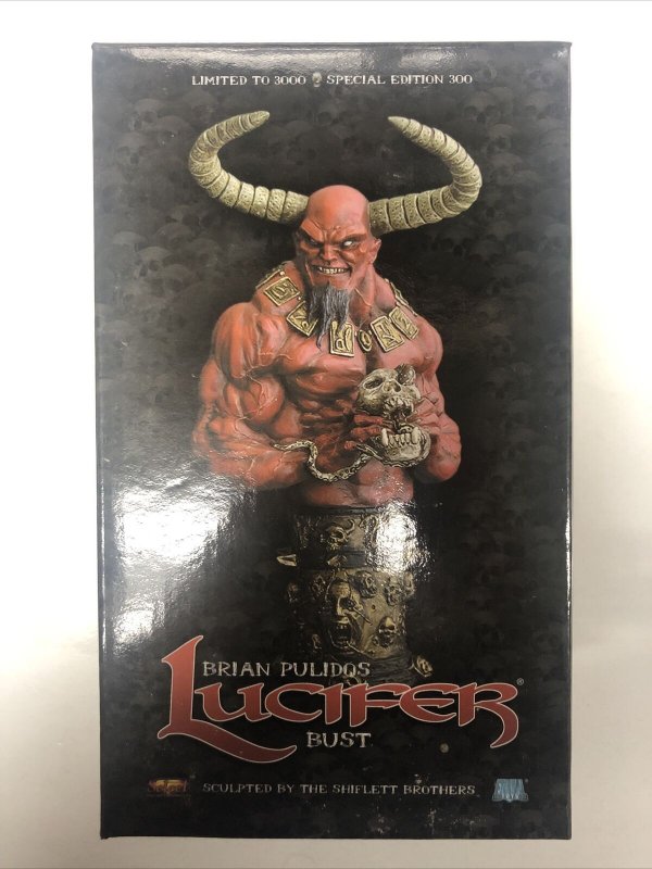 Lucifer Bust (2001) Size: 7 Statue | Brian Pulido|Chaos Comics| Eternal Toy-COA