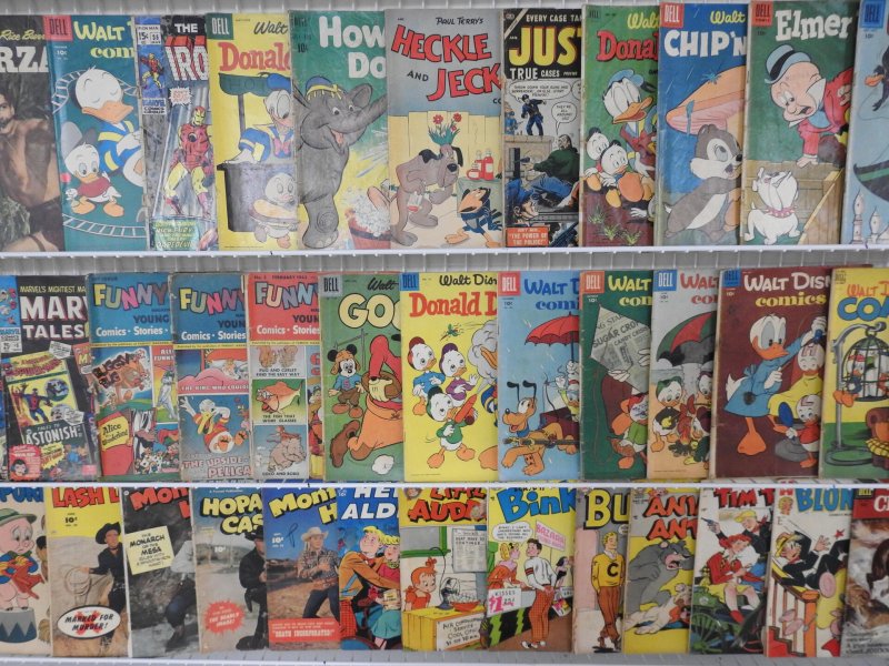 Huge Lot of Gold/Bronze/Silver Age Comics W/ Iron Man, Donald Duck and more!