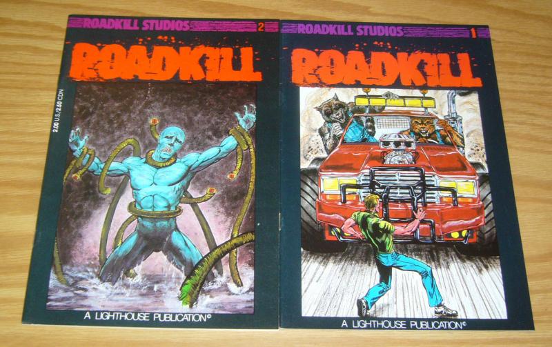 Roadkill #1-2 VF/NM complete series - roadkill studios - lighthouse comics set