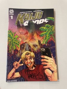 Kaiju Score # 1 NM Variant Cover Aftershock Comic Book SIGNED Tony HARRIS 3 J262