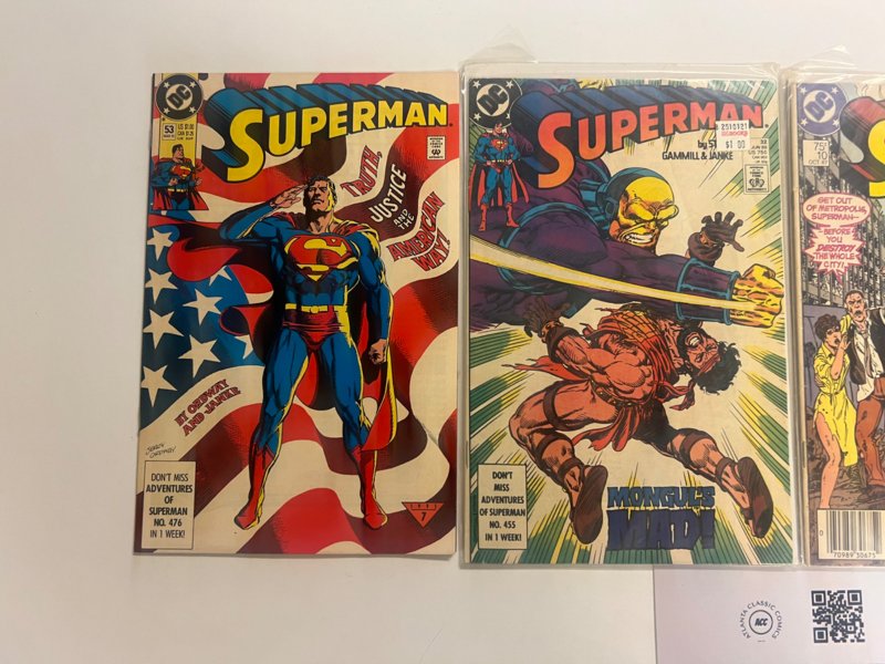 4 Superman DC Comic Books # 1 10 32 53 Batman Flash Wonder Woman Robin 4 JS27