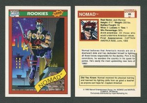 1990 Marvel Comics Card  #86 (Nomad)   NM-MT+