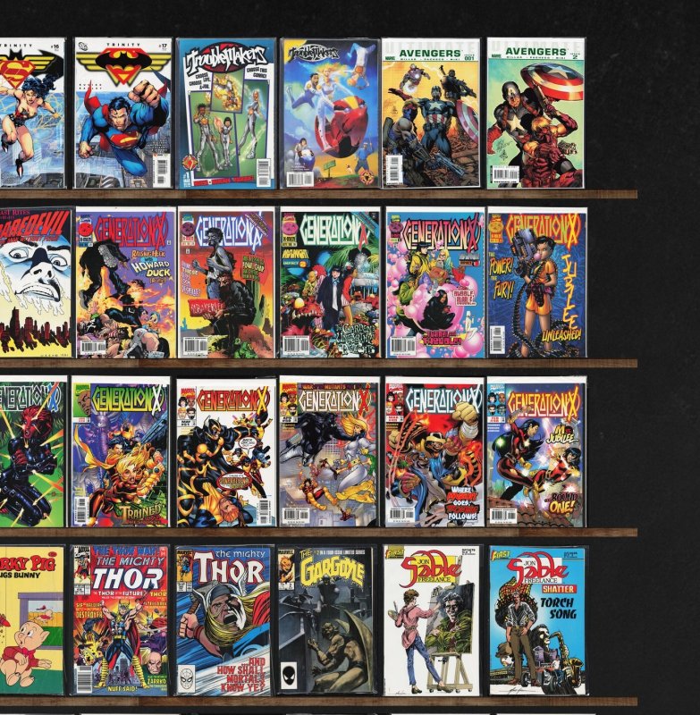 Huge Lot 150+ Comics with Generation X, X-Factor, Trinity, Iron Man & More!
