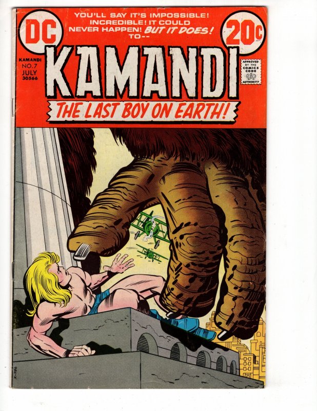 Kamandi, The Last Boy on Earth #7   Jack KING Kirby !!! Bronze DC