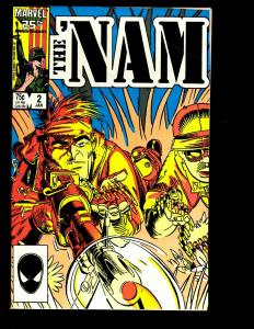 Lot of 12 The 'Nam Marvel Comic Books 1 2 3 4 5 6 7 8 9 10 11 12 Vietnam War DS1