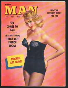 Modern Man 6/1957-Isabella Rye-Story Behind Hot French Books-Cheesecake pix-C...