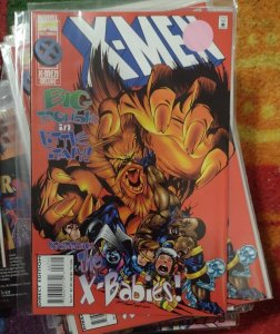 X MEN # 47 1995, Marvel disney  MOJO X BABIES DAZZLER LONGSHOT