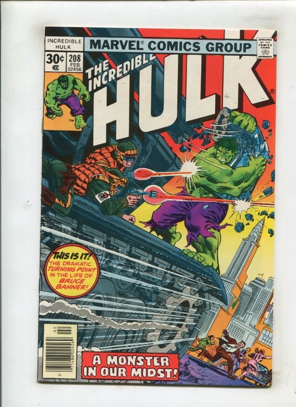 HULK #208 (9.2 OB) GRADEABLE!! 1977