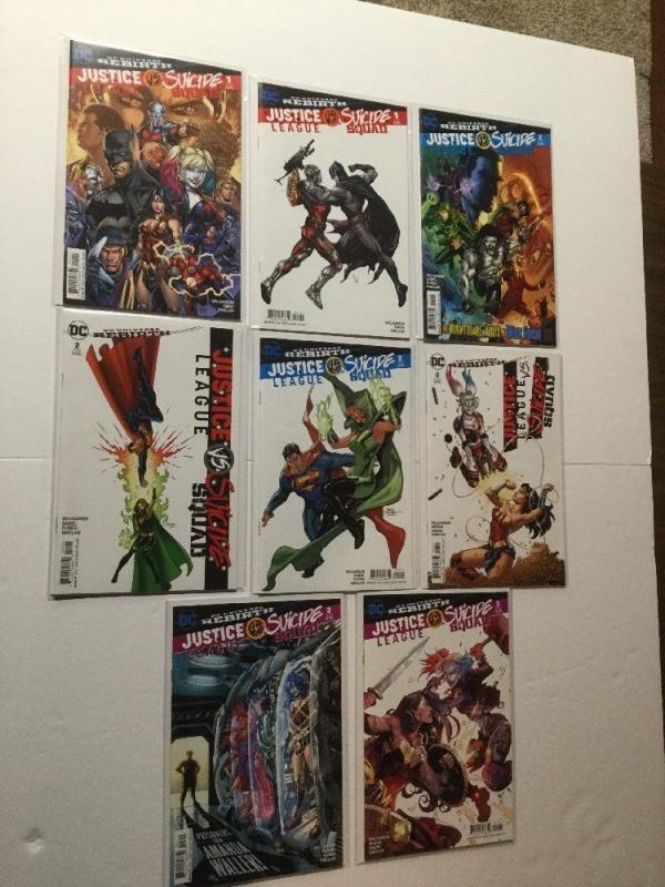 Justice League Vs Suicide Squad Rebirth 1 2 3 Plus Variant 8 Total Near Mint IK