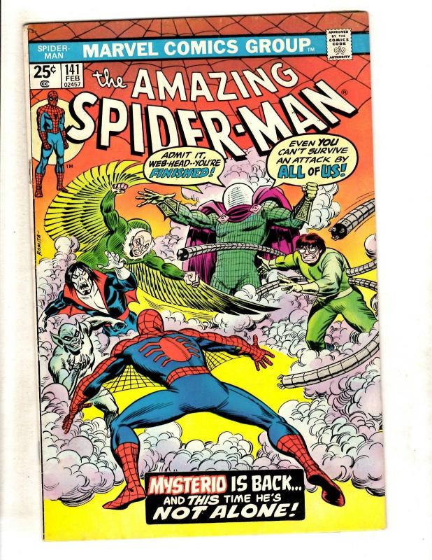 Amazing Spider-Man # 141 FN/VF Marvel Comic Book Mysterio Vulture Doc Ock JL16