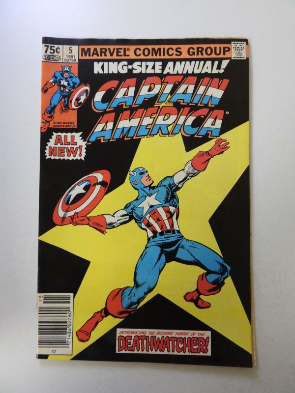 Captain America Annual #5 (1981) FN- condition