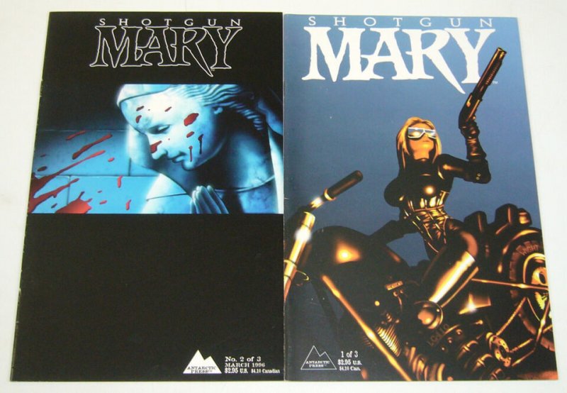 Shotgun Mary #1-2 VF/NM complete series bad girl ; Antarctic Press