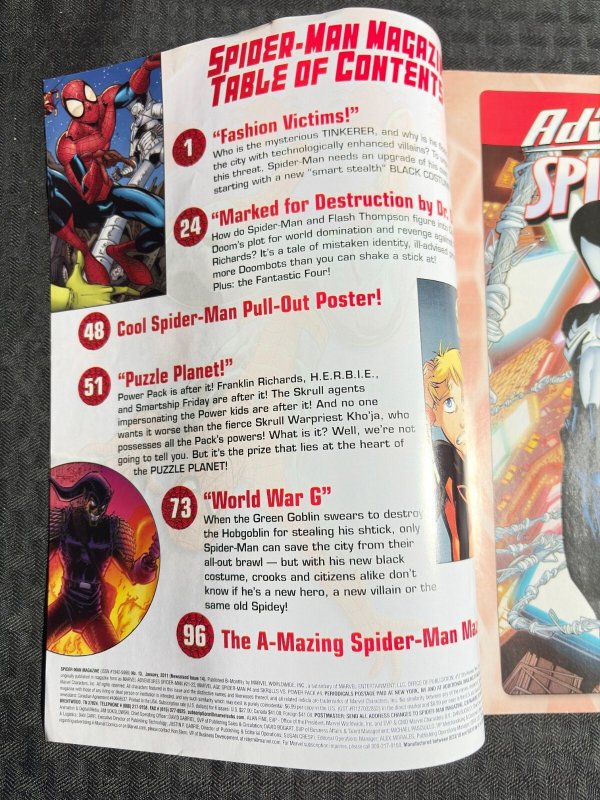 2011 SPIDER-MAN Magazine #13 FN+ 6.5 Doctor Doom Cover w/ Poster