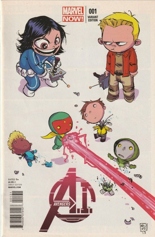 Avengers A.I. # 1 Skottie Young Variant Cover NM- Marvel 2013 [N7]