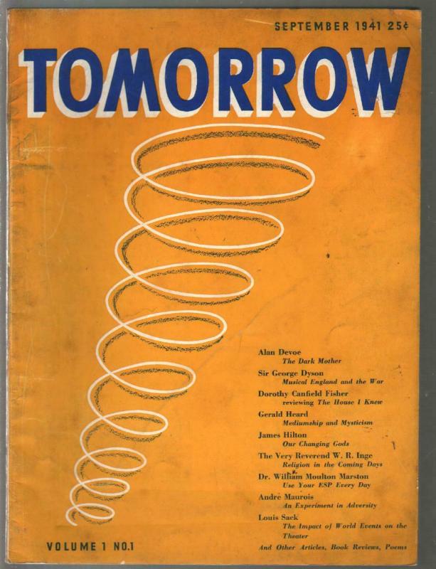 Tomorrow #1 9/1941-1st issue-Children Of The New Age-ESP-FN-