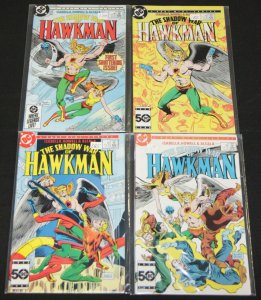 Vintage DC Copper Age Shadow War of Hawkman 4pc High Grade Comic Lot JLA